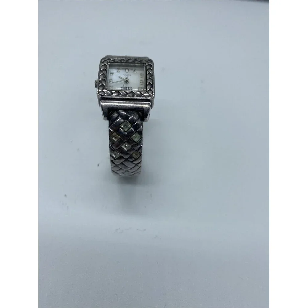 Golden Bracelet Watch Silver Tone Women's Quartz